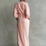 Charlotte | Robe en Lin à Col V