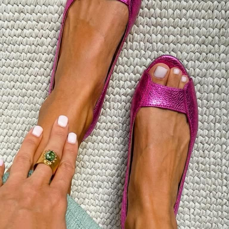 Adelina | Sandales Dorées Casual Chic