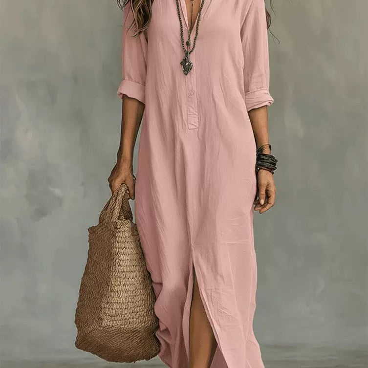 Camille – Robe maxi fluide signature