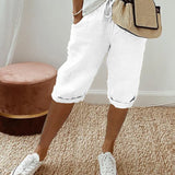 Laluna | Short femme en coton et lin