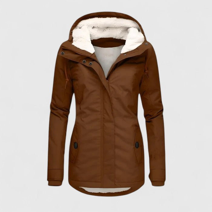 Amélie | Veste d'hiver imperméable avec capuche