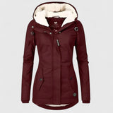 Amélie | Veste d'hiver imperméable avec capuche