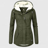 Amélie | Veste d'hiver imperméable avec capuche