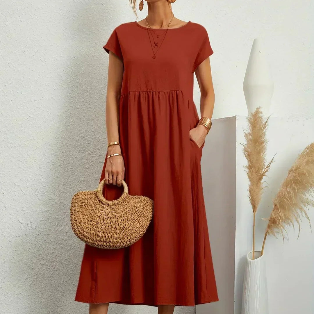 Elise – Robe midi décontractée