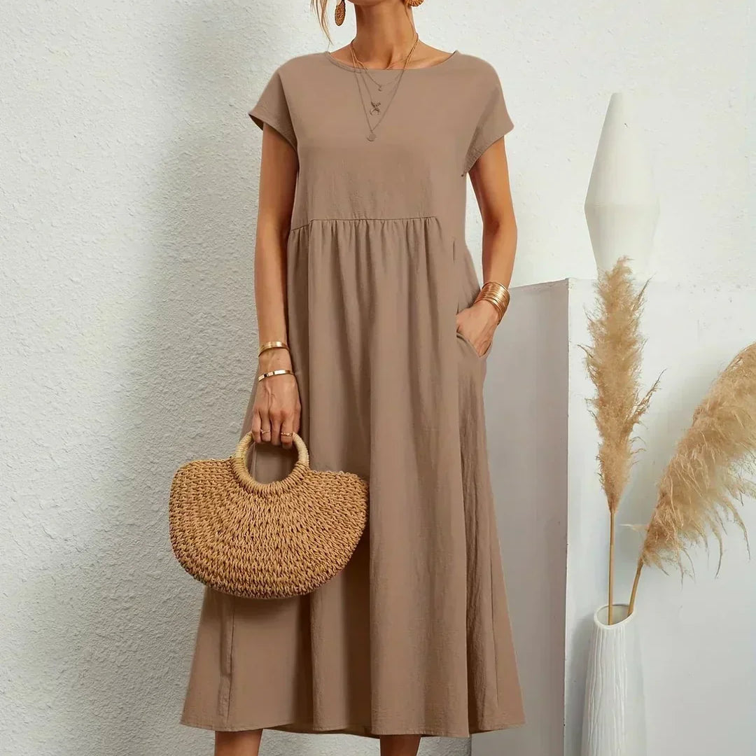 Elise – Robe midi décontractée