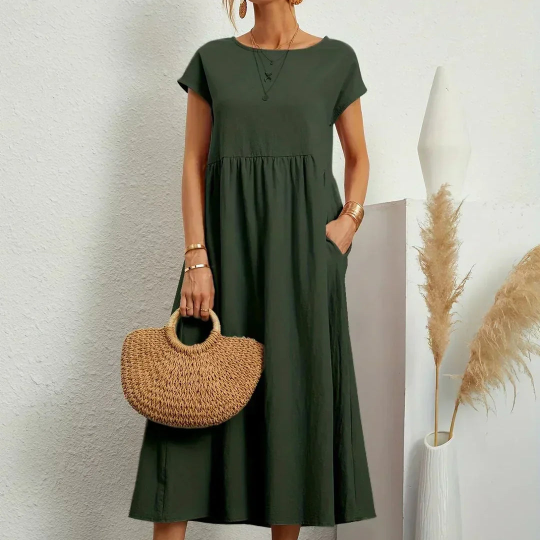 Elise – Robe midi décontractée