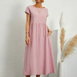 Elise – Robe midi décontractée