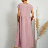 Elise – Robe midi décontractée