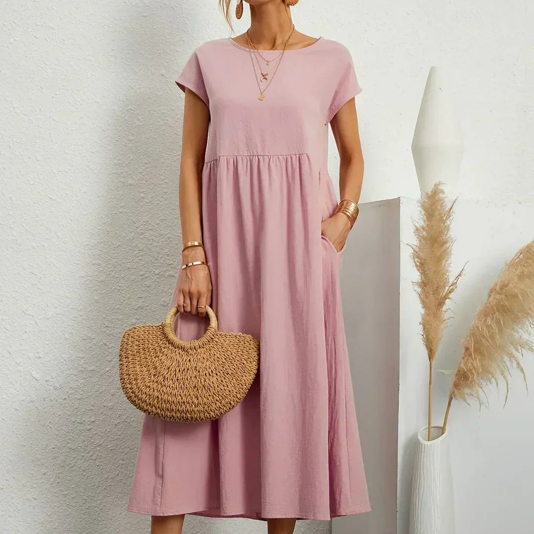 Elise – Robe midi décontractée
