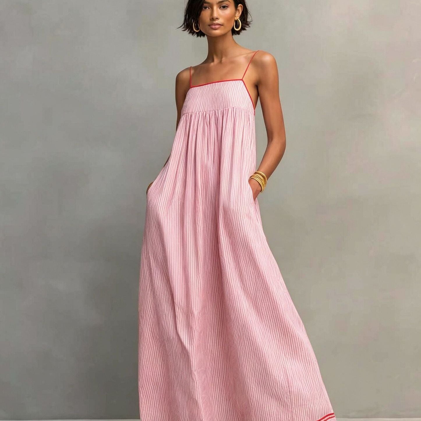 Amanda | Robe Longue Élégante Sans Manches