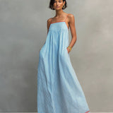 Amanda | Robe Longue Élégante Sans Manches