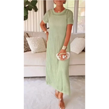 Bethany | Robe Maxi Longue Découpée avec Robe Intérieure Offerte