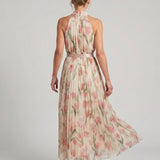 Milica | Robe midi à motifs floraux avec bretelles