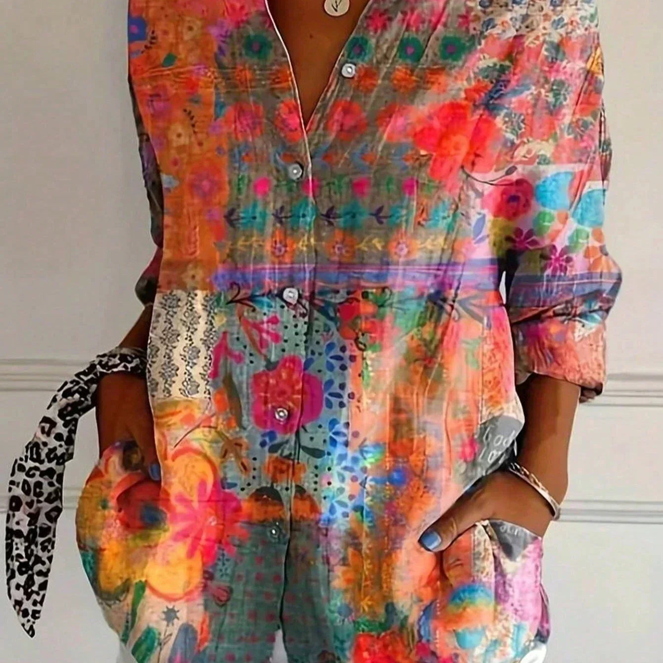 Sadie | Blouse à Motif Coloré