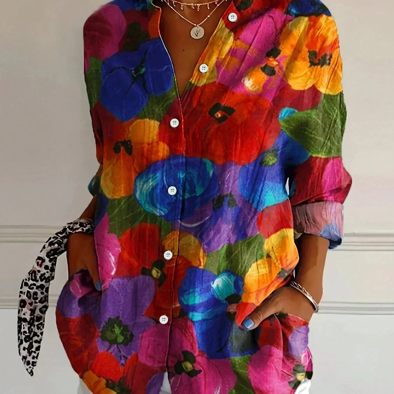 Sadie | Blouse à Motif Coloré