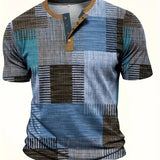 Lucas – T-shirt patchwork décontracté