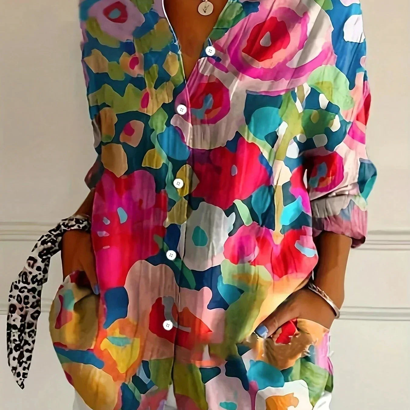 Sadie | Blouse à Motif Coloré