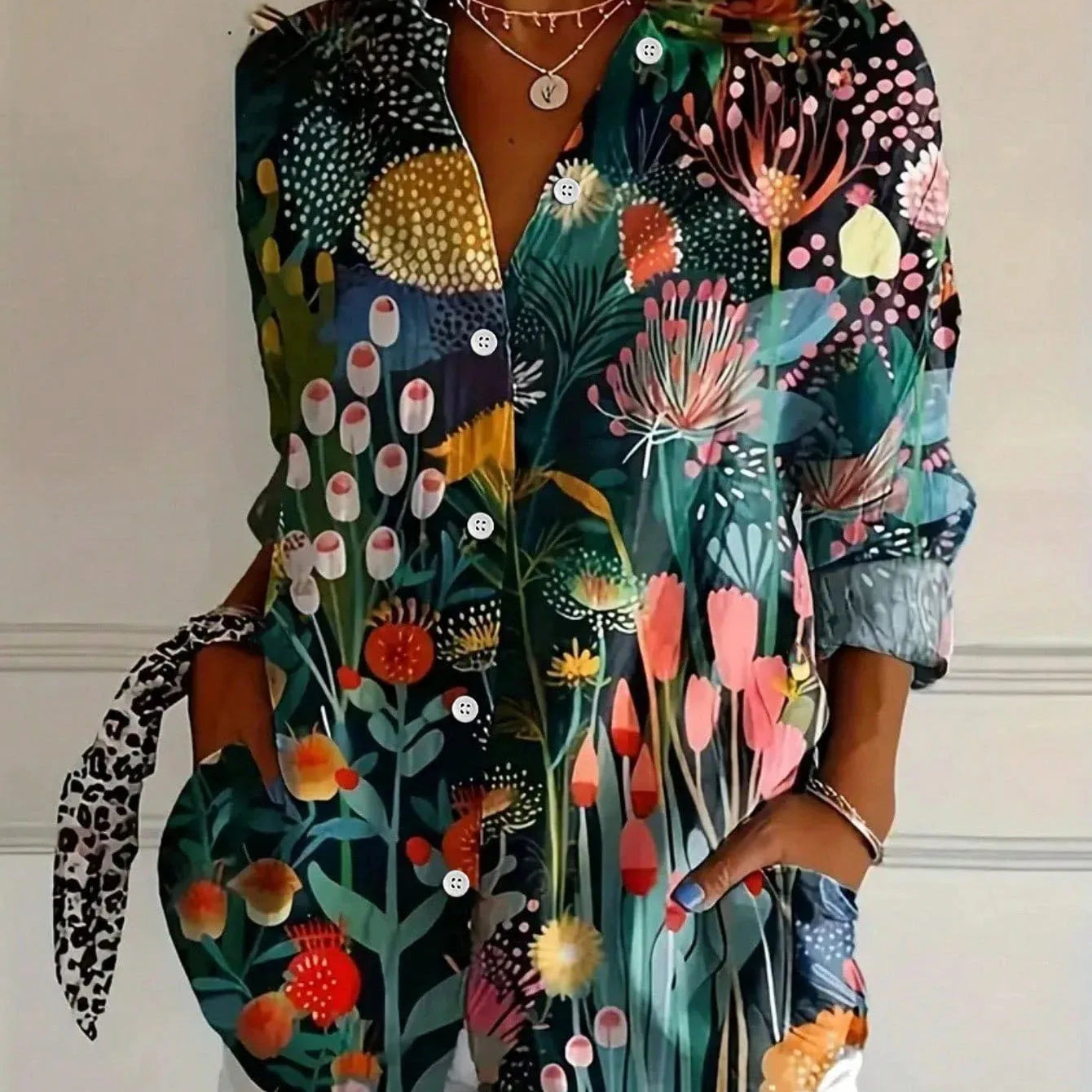Sadie | Blouse à Motif Coloré