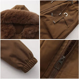 Grâce | Parka d'hiver élégante avec bord en fourrure
