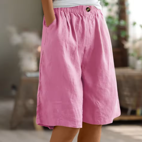 Noèle | Bermuda en lin décontracté