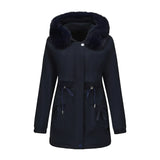 Grâce | Parka d'hiver élégante avec bord en fourrure