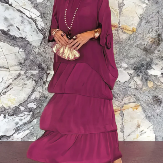 Lara – Robe longue fluide élégante