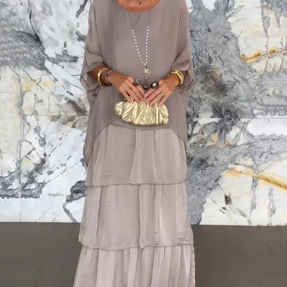 Lara – Robe longue fluide élégante