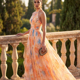 Robe Halter Aurora | Élégance intemporelle en satin luxueux