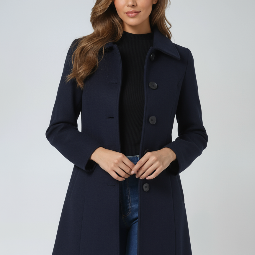 Marenne | Manteau d'Hiver à Boutonnage Simple