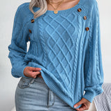 Catharina | Pull en Tricot à Détails Boutonnés