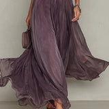 Robe Longue Flavia en Tissu Luxueux - Élégance Inégalée chez Maison Claire et Sylvie