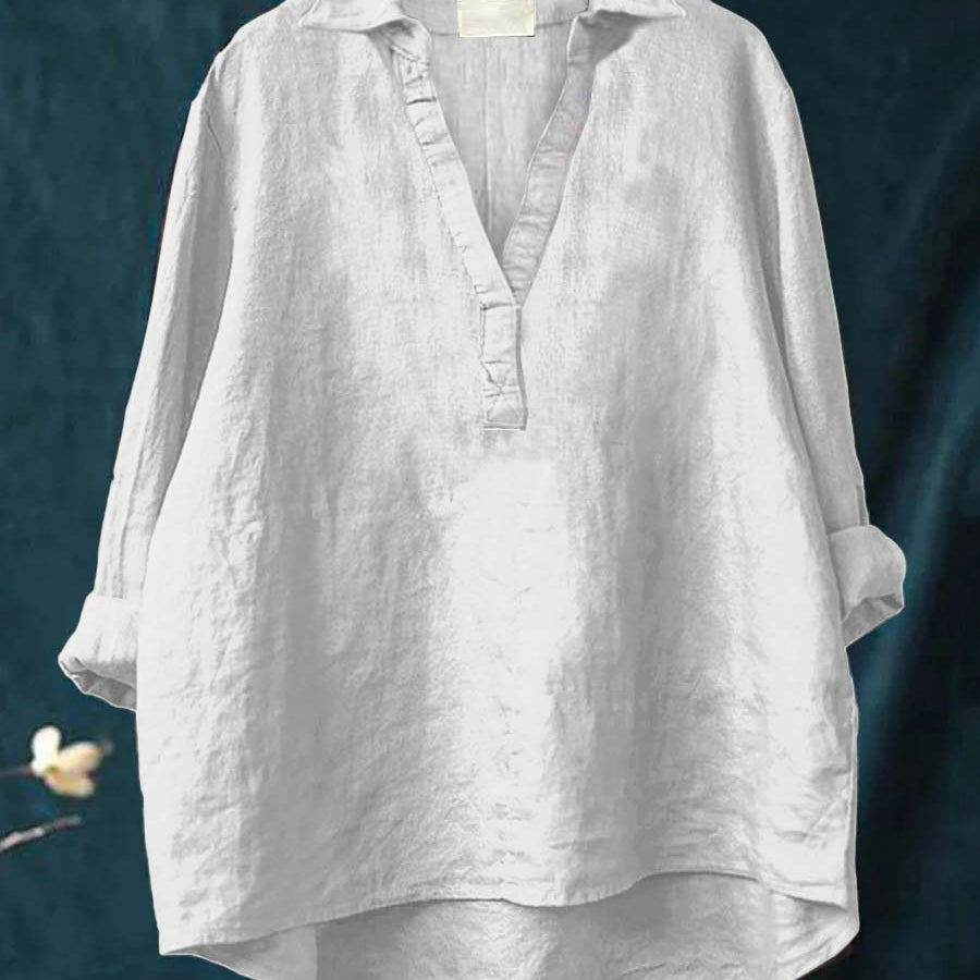Andrea | Blouse d'été élégante en lin