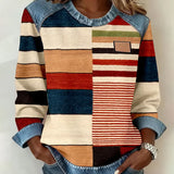Ophéliane | Pull Rayé Coloré avec Col Rond