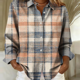 Maëlysse | Chemise style vintage avec motif à carreaux