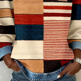 Ophéliane | Pull Rayé Coloré avec Col Rond