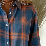 Lysandre | Chemise à Motif Carreaux et Col Notched