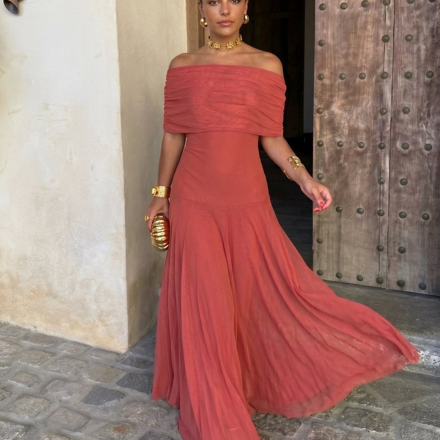 Robe Élégante Simba en Tulle de Soie - Maison Claire et Sylvie