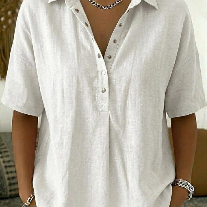Nora – Blouse Krage Élégante