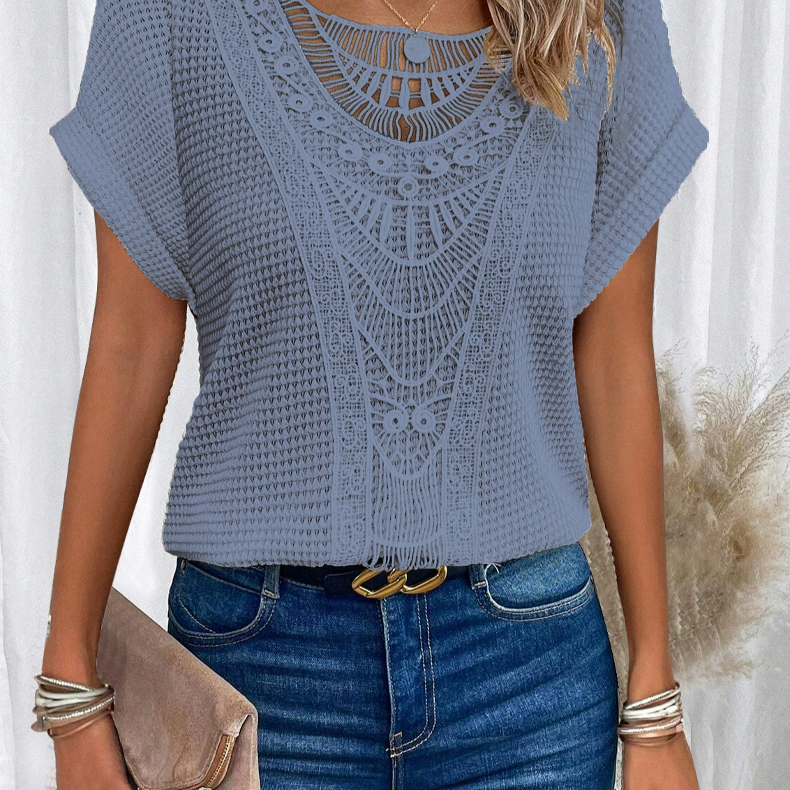 Clara – Top bohème crocheté