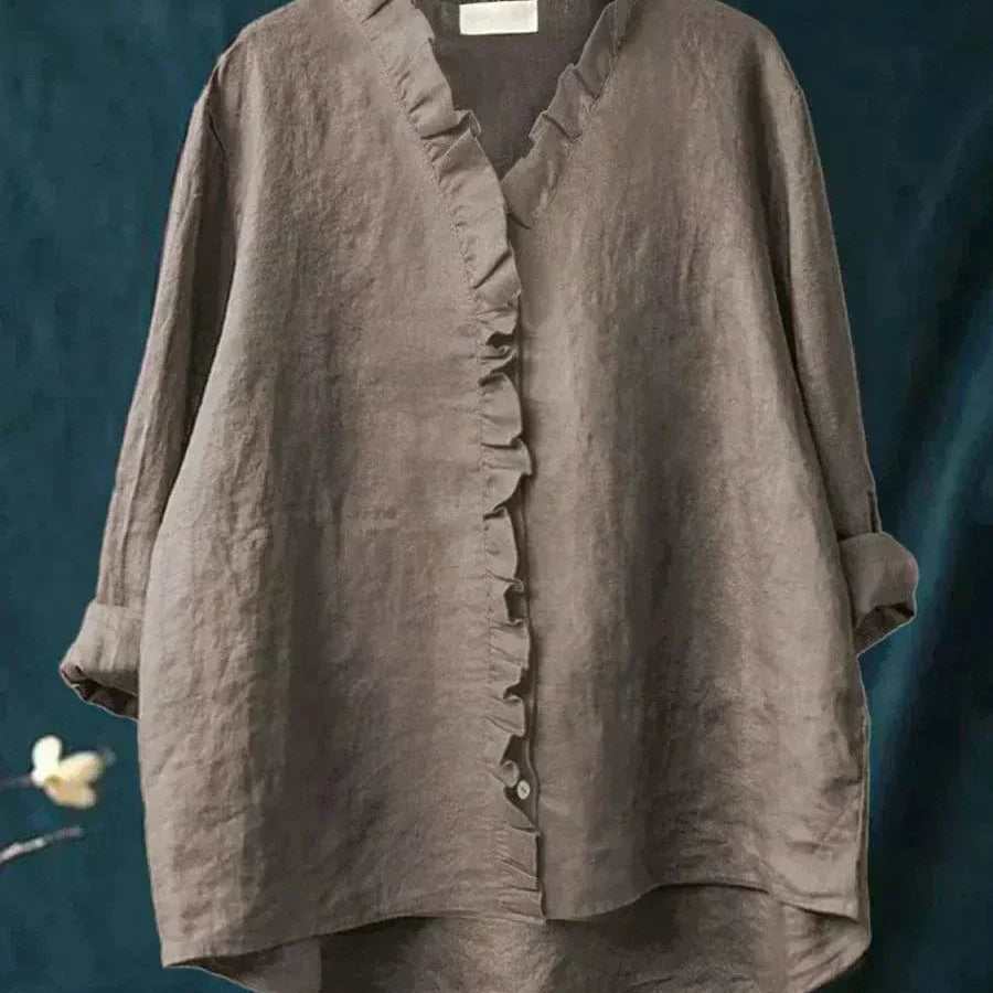 Eline | Blouse d'été élégante en lin