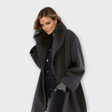 Céleste | Manteau coupe-vent de luxe en laine