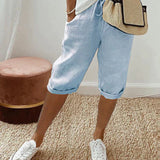 Laluna | Short femme en coton et lin