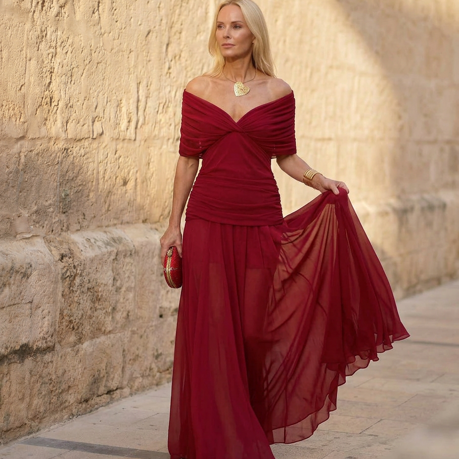 Robe Santana en Soie Élégante - Maison Claire et Sylvie